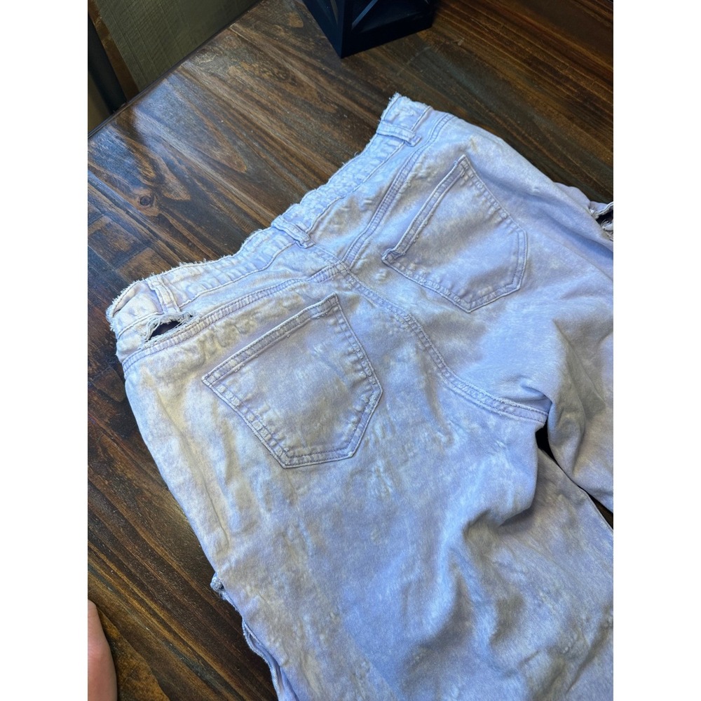 AMERICAN BAZI Lilac Purple Acid Wash Cargo Pants Streetwear Size Large‎ - Picture 12 of 14